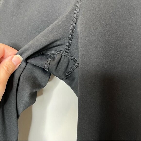 Athleta Womens Size XS Contender Capri Pants Black Mesh Cropped Legging Workout - Picture 6 of 13